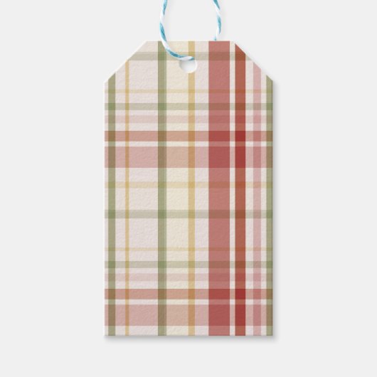 クランスチュワートタータンチェック ギフトタグ (正面)