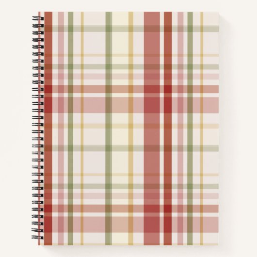 クランスチュワートタータンチェック ノートブック (正面)