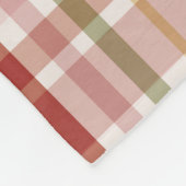 クランスチュワートタータンチェック フリースブランケット (角)