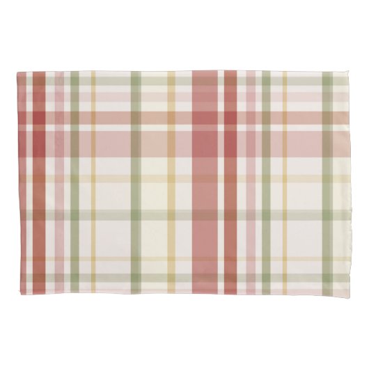 クランスチュワートタータンチェック 枕カバー (正面)