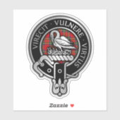 クランスチュワート |シュトゥートクレスト&タータンチェックステッカー シール (シート)