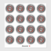 クランスチュワート |スチュアートクレスト&タータンチェックノット シール (シート)