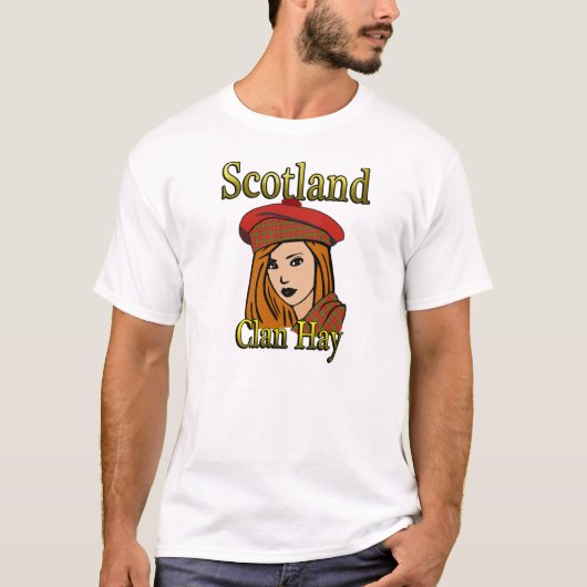 クランタータンチェックスコットランドシャツ Tシャツ (正面)