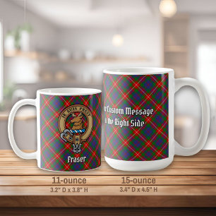 クランタータンチェック上のロバートクレストのフレイザー コーヒーマグカップ