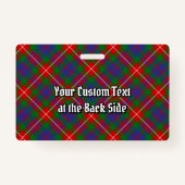 クランタータンチェック上のロバートクレストのフレイザー バッジ (裏面)