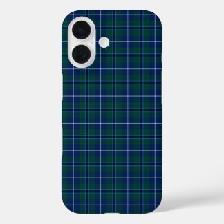 クランダグラスタータンチェック王室のブルー&グリーンプレイド iPhone 16ケース