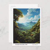 クランダナショナルパークオーストラリアヴィンテージ旅行 ポストカード (正面/裏面)