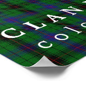 クランダビッドソンカラーズオブスコットランドタータンチェック ポスター (角)