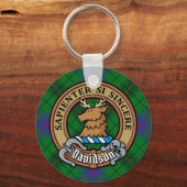 クランダビッドソンクレストオーバータータンチェック キーホルダー (正面)