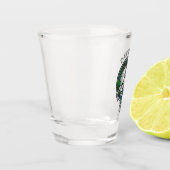 クランダビッドソンクレスト&タータンチェックショットグラス ショットグラス (左)