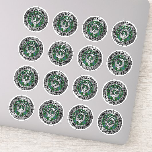 クランダビッドソンクレスト&タータンチェックノット シール (詳細)