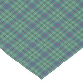 クランダンカンライトグリーンとブルー古代タータンチェック ショートテーブルランナー (コーナー)