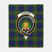 クランダンダスタータンチェックプレイド フリースブランケット (正面)