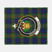 クランダンダスタータンチェックプレイド フリースブランケット (正面(横))