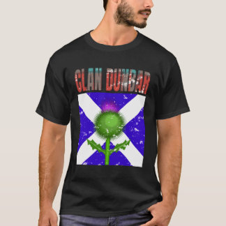 クランダンバータータンチェックスコティッシュファミリー名スコットランドP Tシャツ