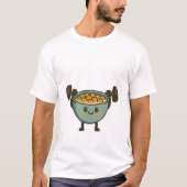 クランチタイム - 面白いシリアルジムワークアウト Tシャツ (正面)