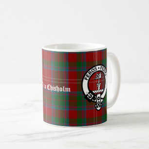 クランチホルムタータンチェック&クレストバッジ コーヒーマグカップ