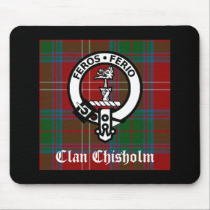 クランチホルムタータンチェック&クレストバッジ マウスパッド