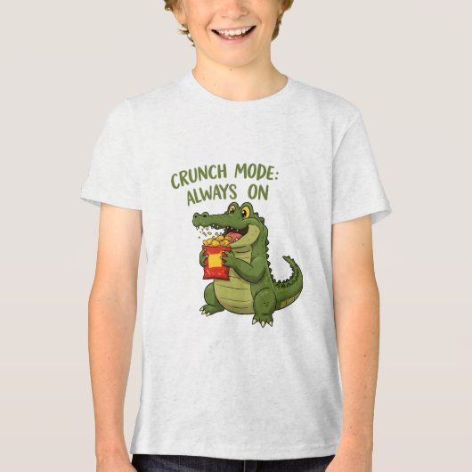 クランチモード:常にオン トライブレンドTシャツ (正面)