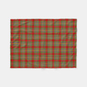 クランチャタンタータンチェックスコティカラフルットランドプレイド フリースブランケット (正面(横))