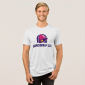 クランチラップがおもしろい - 笑えるタコス好きのユーモア トライブレンドＴシャツ (正面全面)