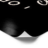 クランチーのママmomsクラブおもしろいサーム引用文ブラック ポスター (コーナー)