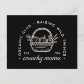 クランチーオーガニックマのママおもしろいクラブ引用文 ポストカード (正面)