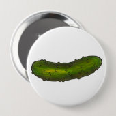 クランチーグリーンコシャーディルデリスタイルピックルグルメ 缶バッジ (正面&裏面)