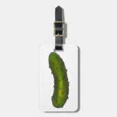クランチーグリーンコーシェデリディルピックルグルメ ラゲッジタグ (正面縦)