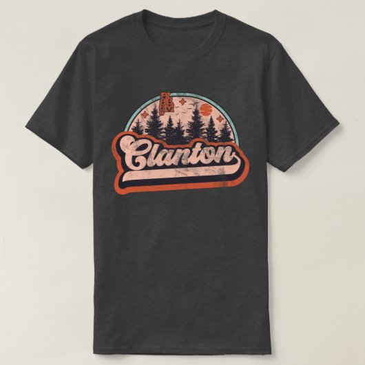 クラントン, アラバマ州 Tシャツ (デザイン正面)