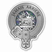 クランドグラスクレスト&タータンチェック シール (正面)