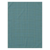 クランドグラスライトブルースコティッシュタータンチェック テーブルクロス (正面)