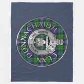 クランドナカイダ/ロバートソンクレスト&狩りタータンチェック フリースブランケット (正面)