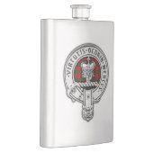 クランドナカイダ(ロバートソン)クレスト&タータンチェック フラスク (右)