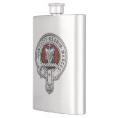 クランドナカイダ(ロバートソン)クレスト&タータンチェック フラスク (左)