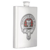 クランドナカイダ(ロバートソン)クレスト&タータンチェック フラスク (右)