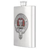 クランドナカイダ(ロバートソン)クレスト&タータンチェック フラスク (左)