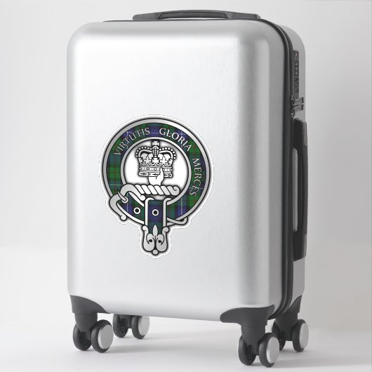 クランドナカイダ（ロバートソン）狩りタータンチェッククレスト シール (スーツケース)