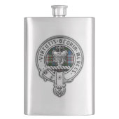 クランドナカイドクレスト&ドレスタータンチェック フラスク (正面)