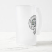 クランドナカイドクレスト&ドレスタータンチェック フロストグラスビールジョッキ (正面右)