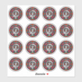 クランドナカイ |ロバートソンクレスト&タータンチェック シール (シート)