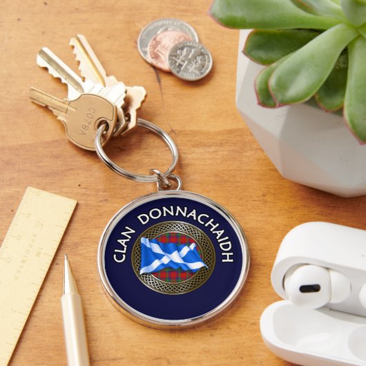 クランドナカイ |ロバートソンタータンチェックノット&フラグ キーホルダー (デスク)