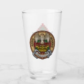 クランドラモンドクレストオーバータータンチェック タンブラーグラス (正面)