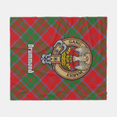 クランドラモンドクレストオーバータータンチェック フリースブランケット (正面(横))