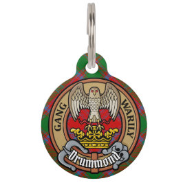 クランドラモンドクレストオーバータータンチェック ペット　ネームタグ