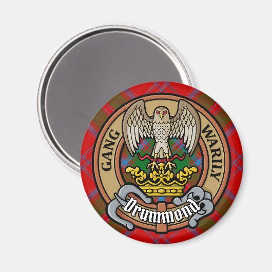 クランドラモンドクレストオーバータータンチェック マグネット (正面/裏面)