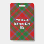 クランドラモンドタータンチェック バッジ (裏面)