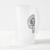 クランドンナカイド（ロバートソン）クレスト/狩りタータンチェック フロストグラスビールジョッキ (正面右)