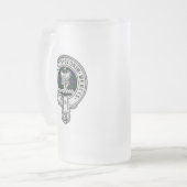 クランドンナカイド（ロバートソン）クレスト/狩りタータンチェック フロストグラスビールジョッキ (正面左)