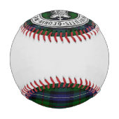 クランドンナカイド（ロバートソン）クレスト/狩りタータンチェック 野球ボール (裏面)